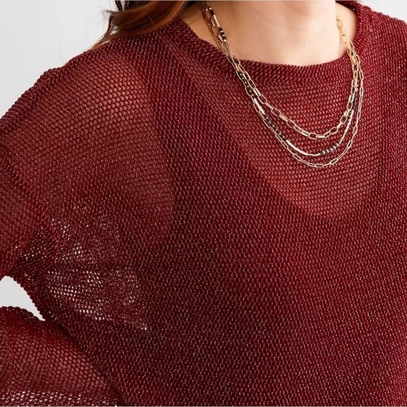 Metallic Netted Top - Picture 3 of 3